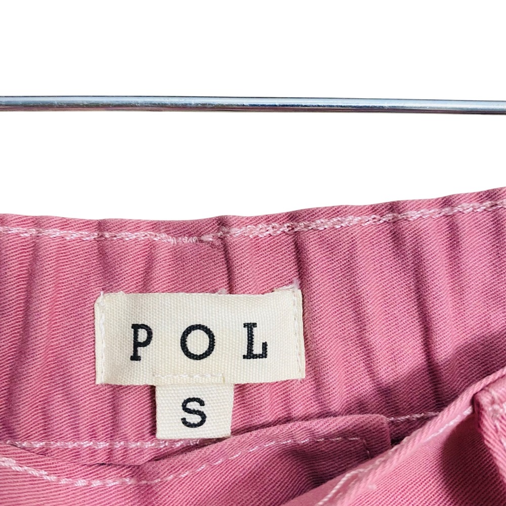 POL FWP142 Pink Ombre Crystal Studded Wide Leg 100% Cotton Jeans Size Small - Picture 3 of 7